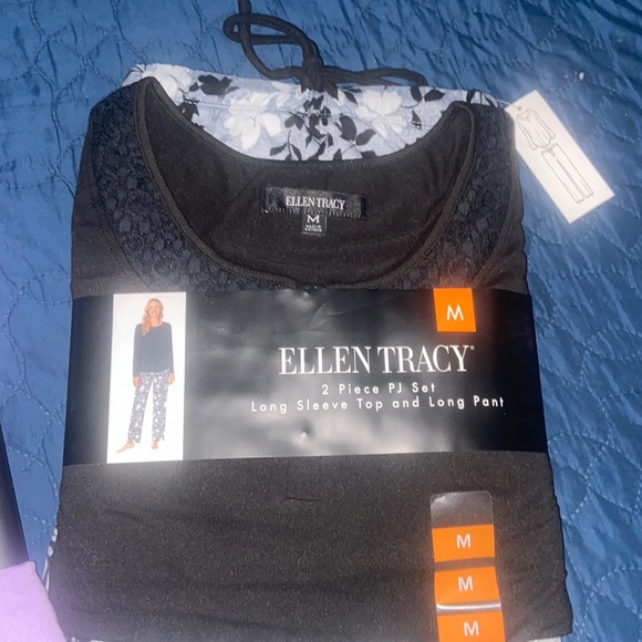 New with tags in purple or black two-piece pajama - Picture 3 of 12